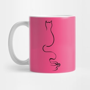 Coffee Art and Cat Mug